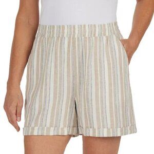 NEW Frank by Frank & Oak Linen Blend Shorts | Oatmeal